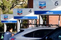 A Chevron gas station.