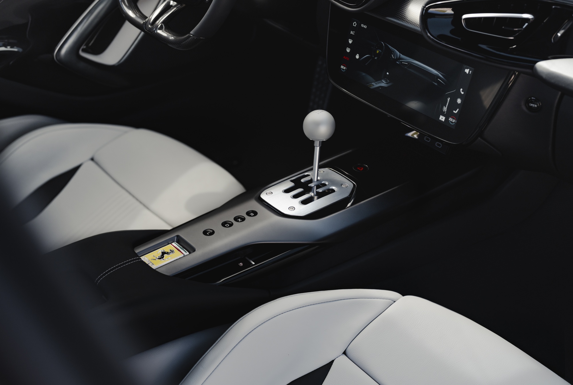 The 12Cilindri Manuale’s gated shifter Source: Ferrari. Photographer: Kai Grossmann