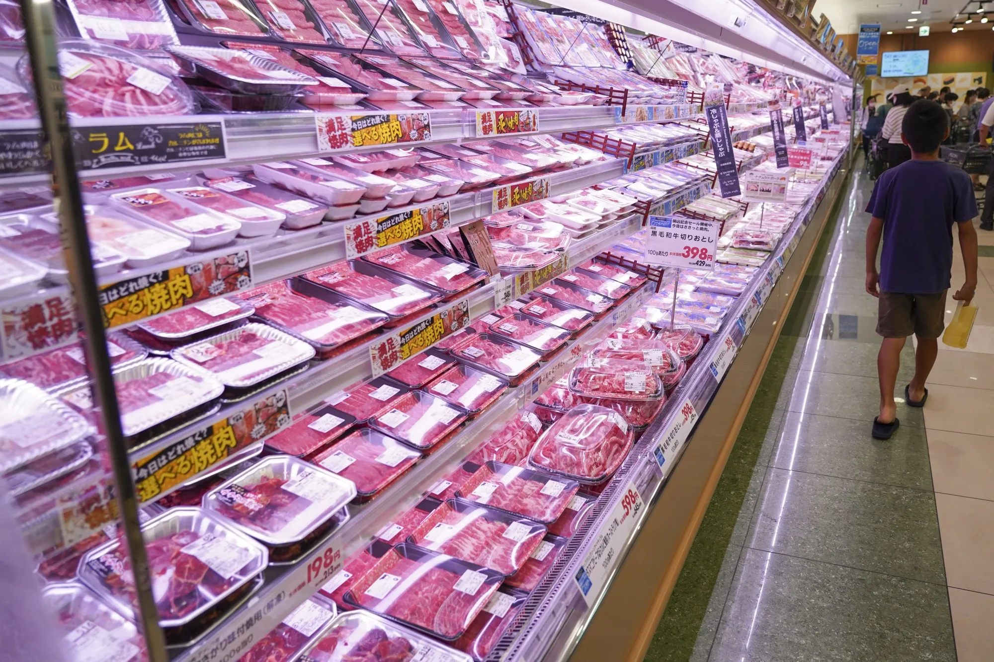 Packages of meat for sale at a grocery store in Japan. A societal shift&nbsp;to a flexitarian diet would provide substantial benefits to the climate and human health.