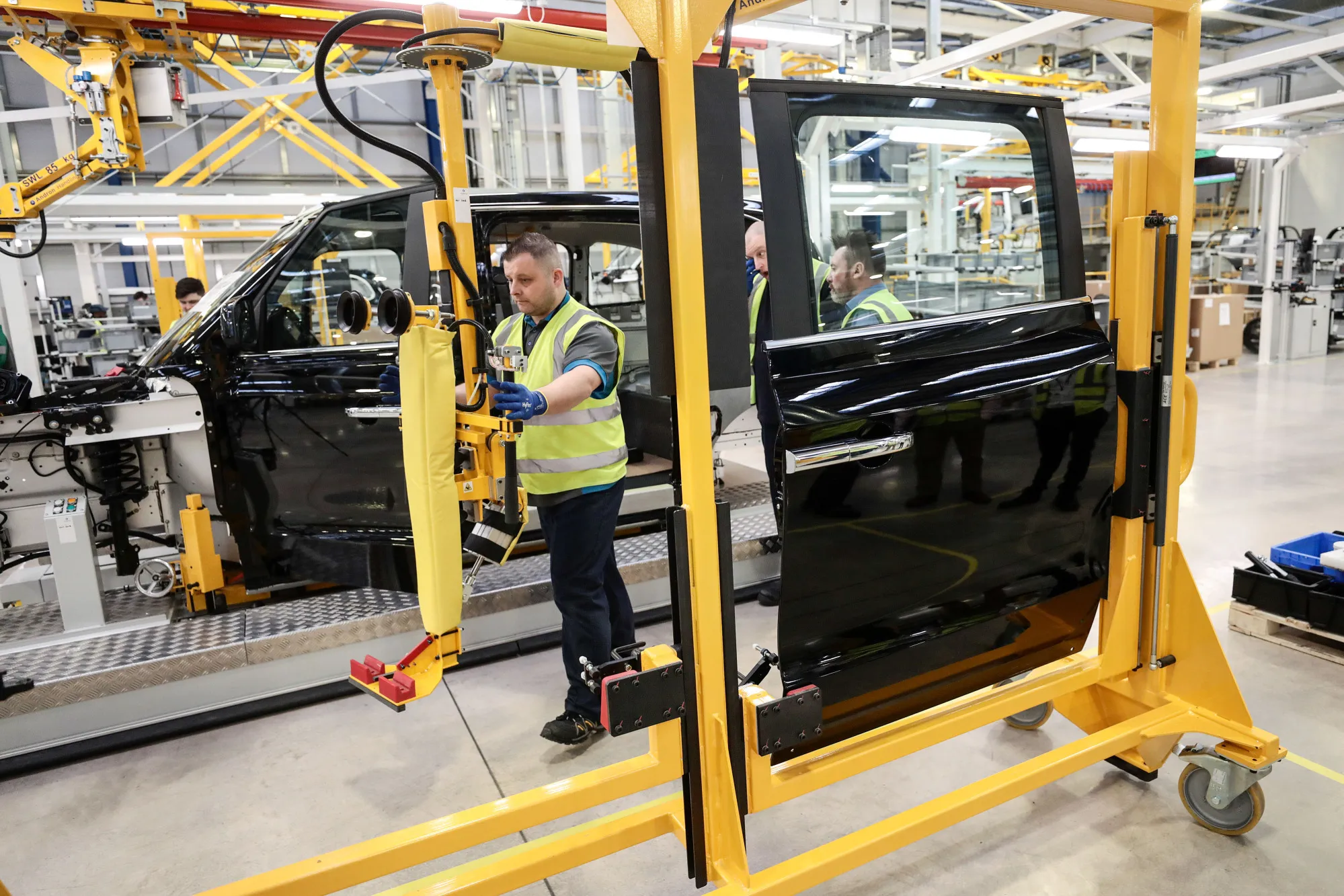 Manufacturing Of The TX Electric Black Taxi At The London EV Co. Factory 
