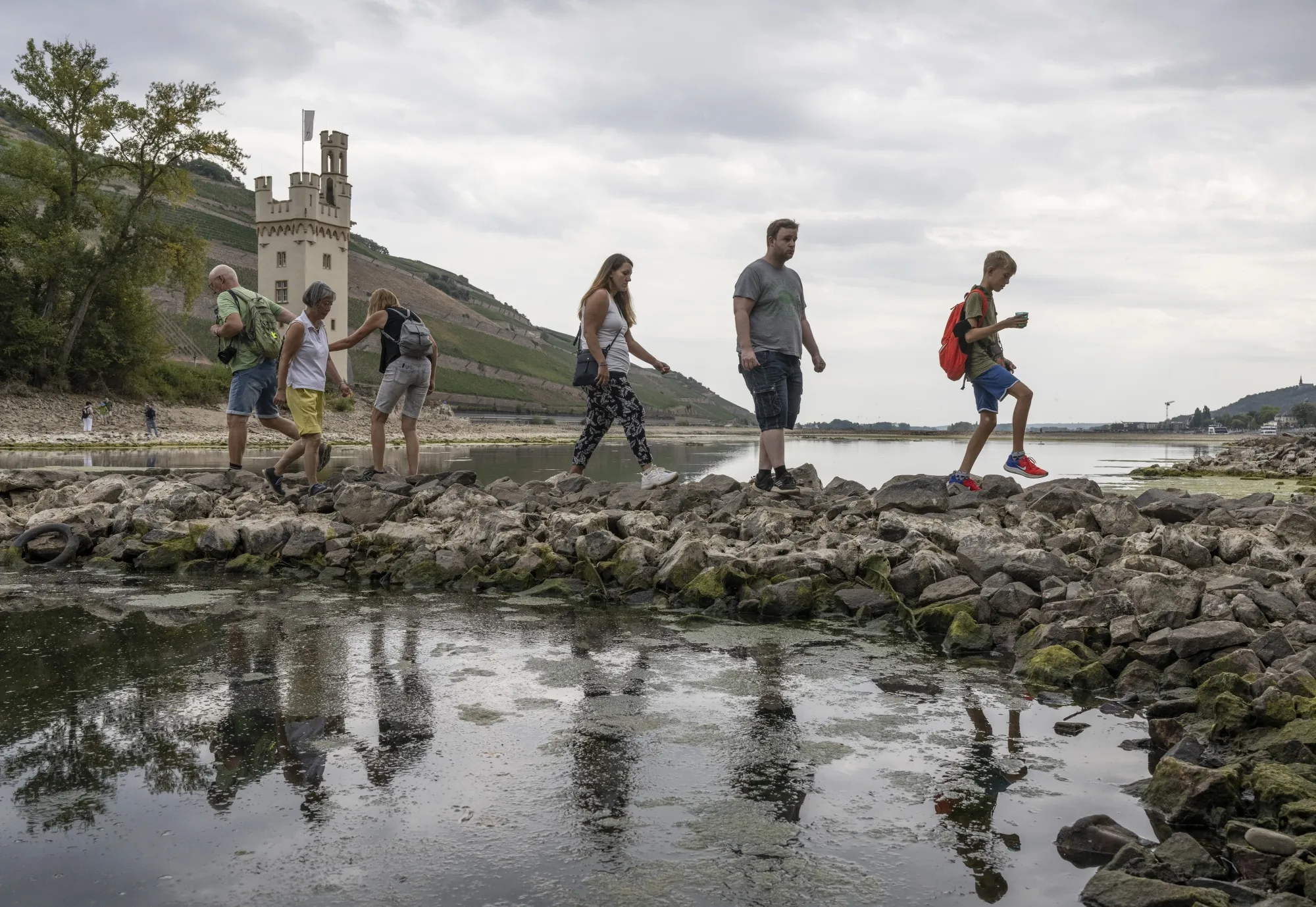 When the Romans crossed the Rhine, it was a lot deeper.