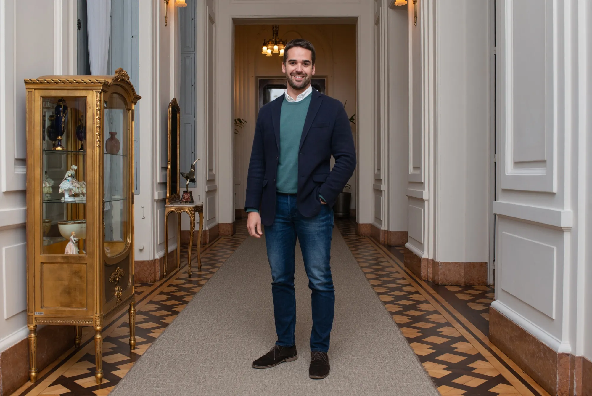 Eduardo Leite at his office in Porto Alegre, Brazil.