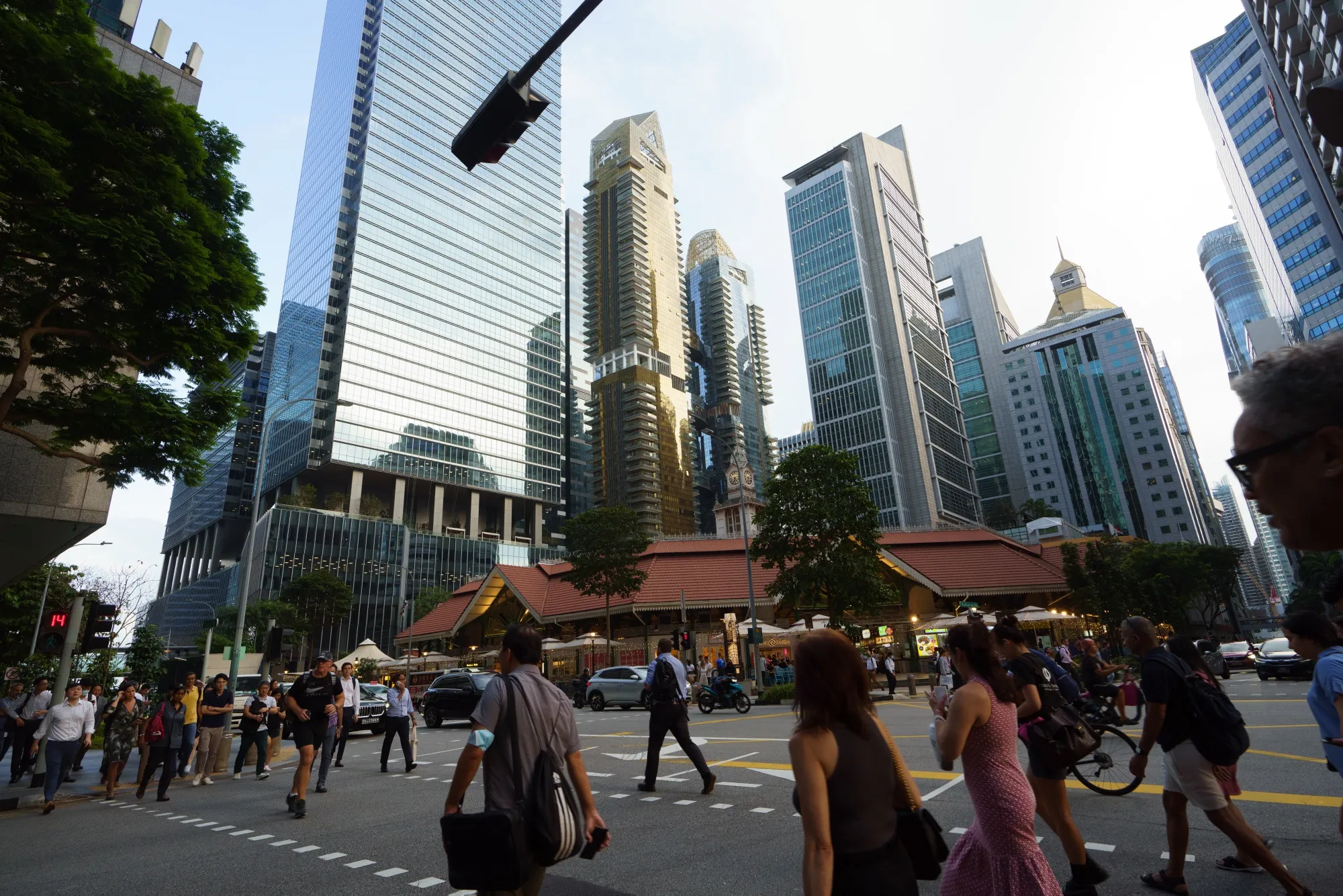 The central business district in Singapore.&nbsp;