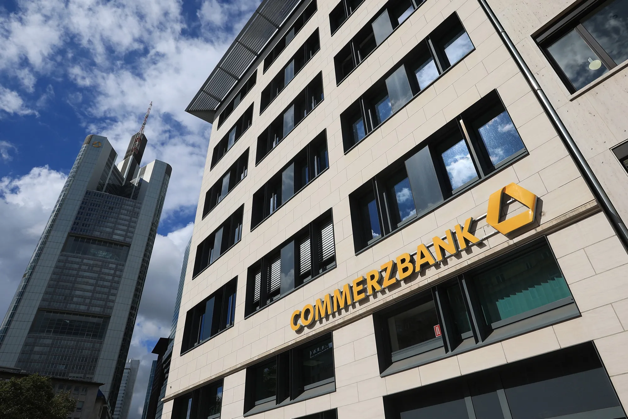 A Commerzbank branch in Frankfurt.