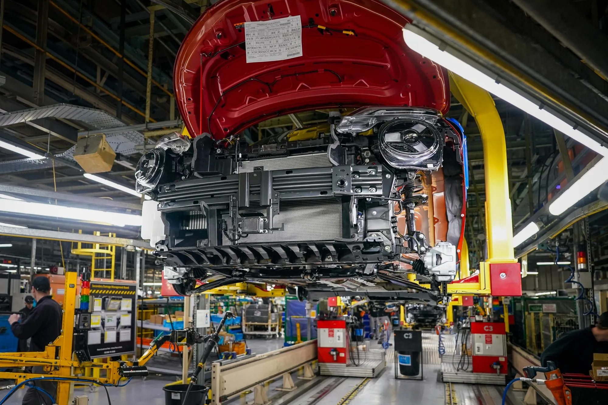 英サンダーランドの自動車生産現場