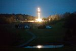 A natural gas rig lights up the night near Dimock, Pa. Improvements in seismic mapping and drilling that have lit a fire under the U.S. fracking boom could also spur development of a domestic coal gas industry