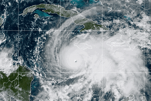 GIF Hurricane Melissa Oct. 27.