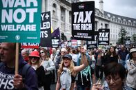 TOPSHOT-BRITAIN-AUSTERITY-PROTEST