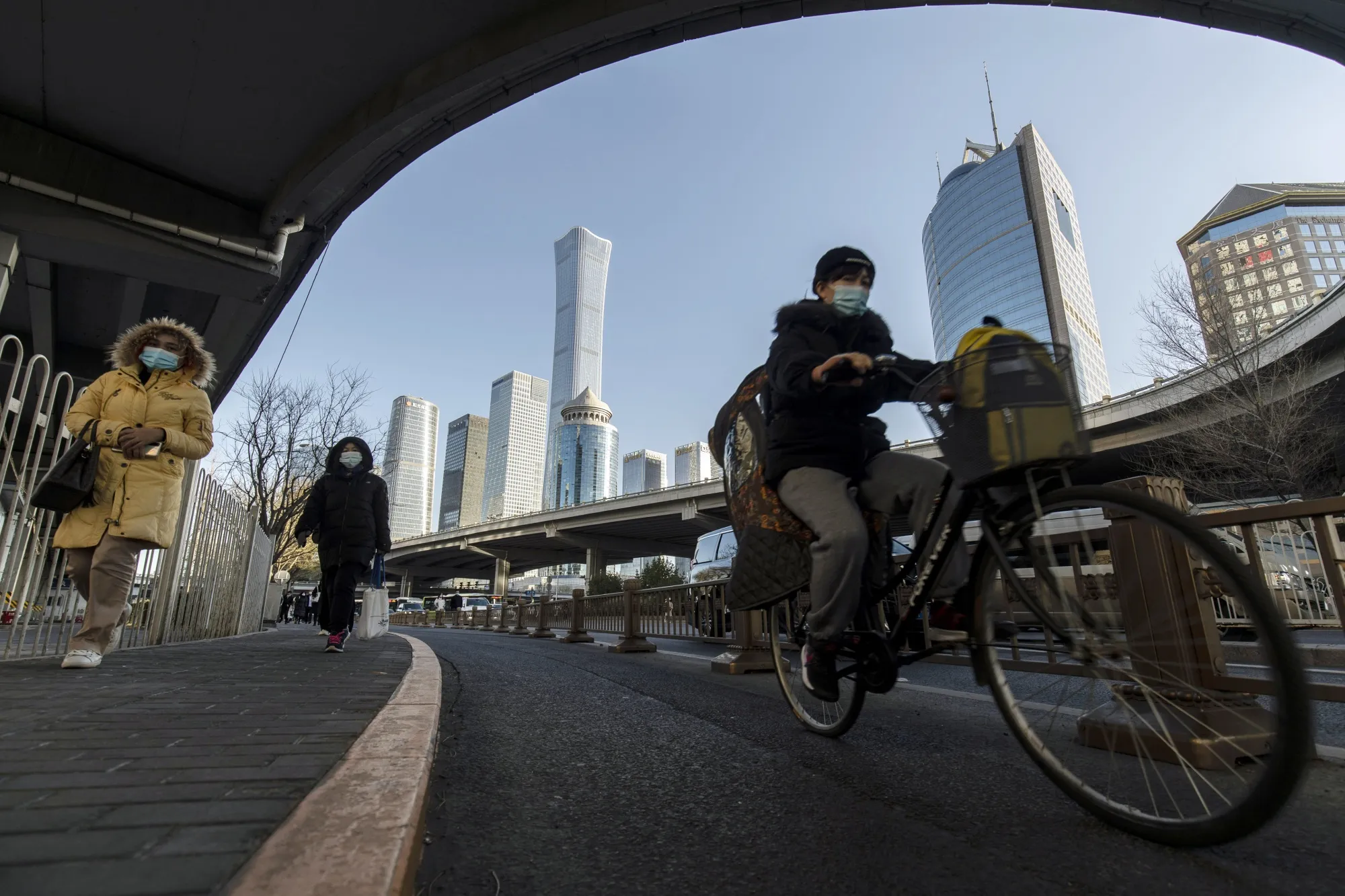 General Views of Beijing As China's Slowdown Tests Central Bank Amid Debate Over Easing