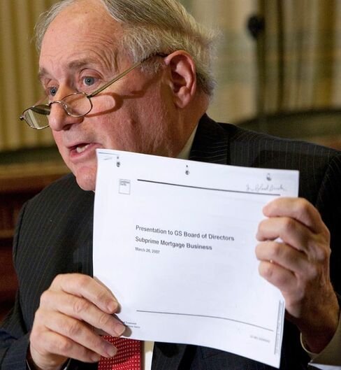 Goldman Misled Congress After Duping Clients: Levin