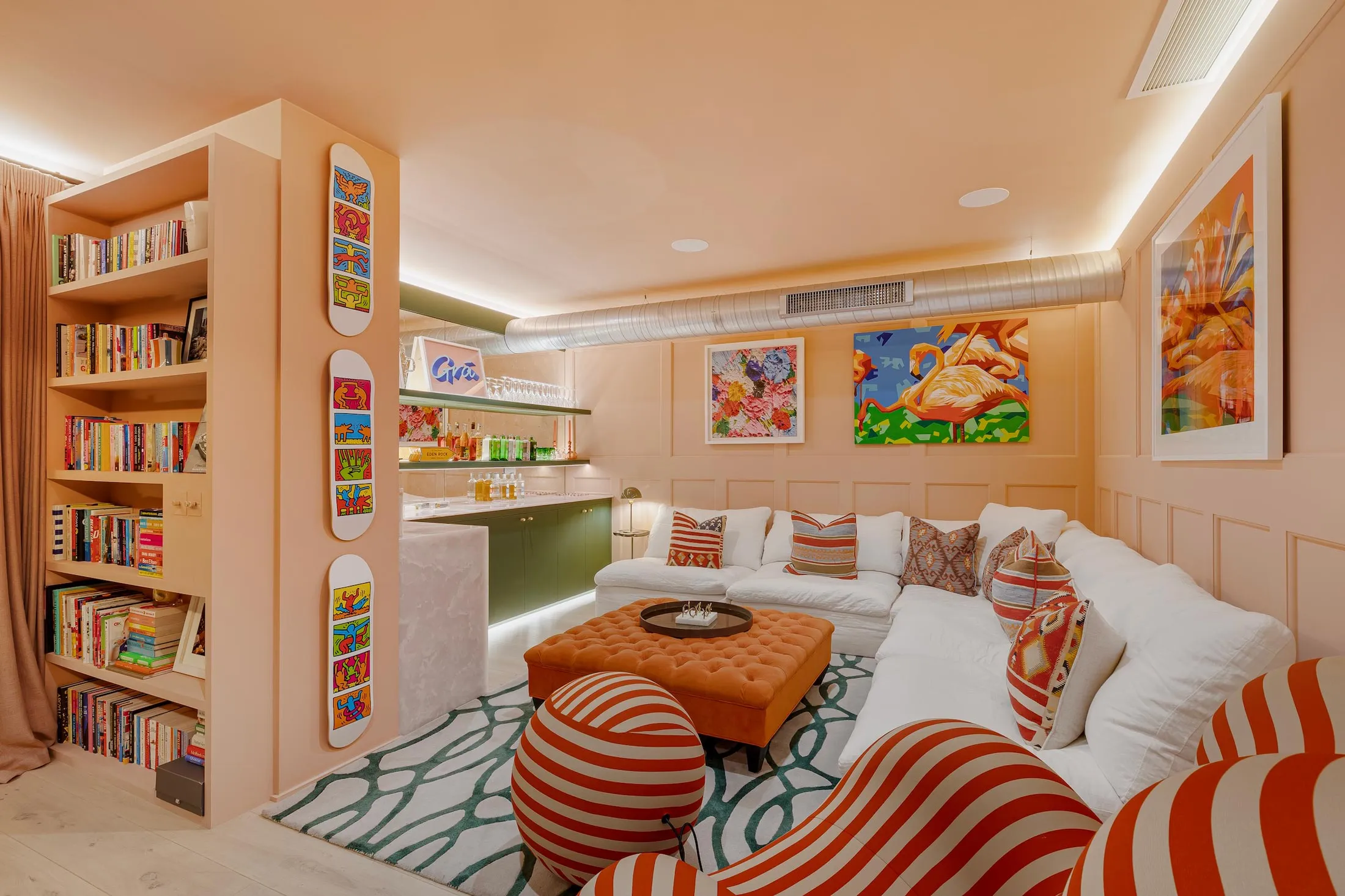 A property in London with a listening/podcasting room.