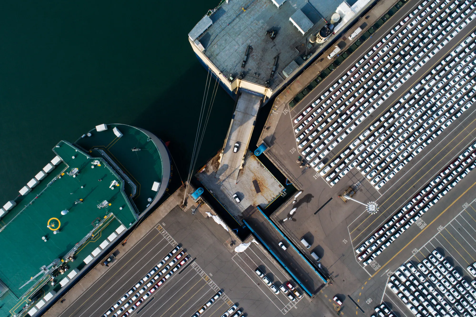 Operations at a Kia Motors Corp. Wharf at Pyeongtaek Port Ahead of Earnings Results