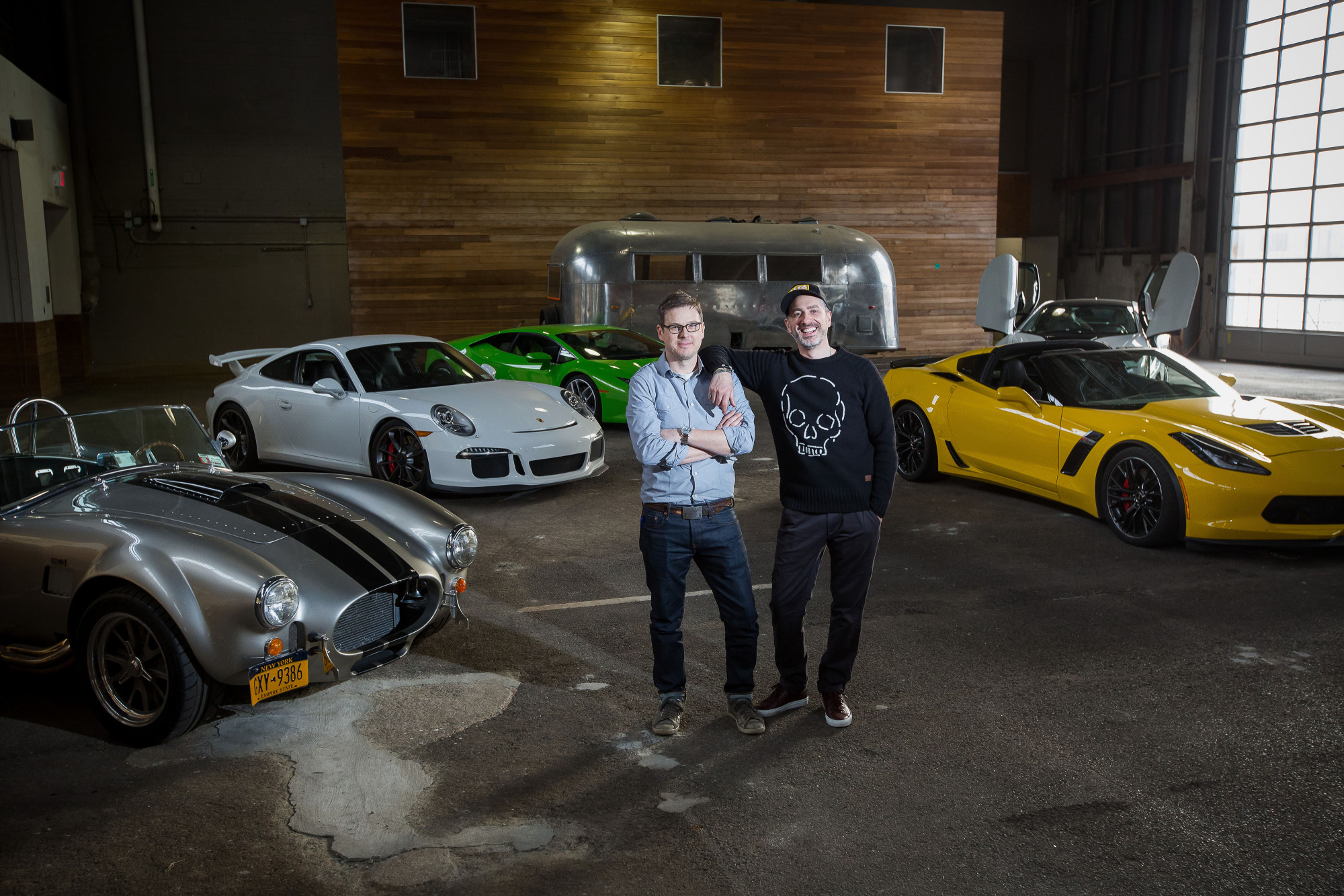 Zac Moseley, left, and Michael Prichinello, right, c of the Classic Car Club in New York. Photographer: Michael Nagle/Bloomberg