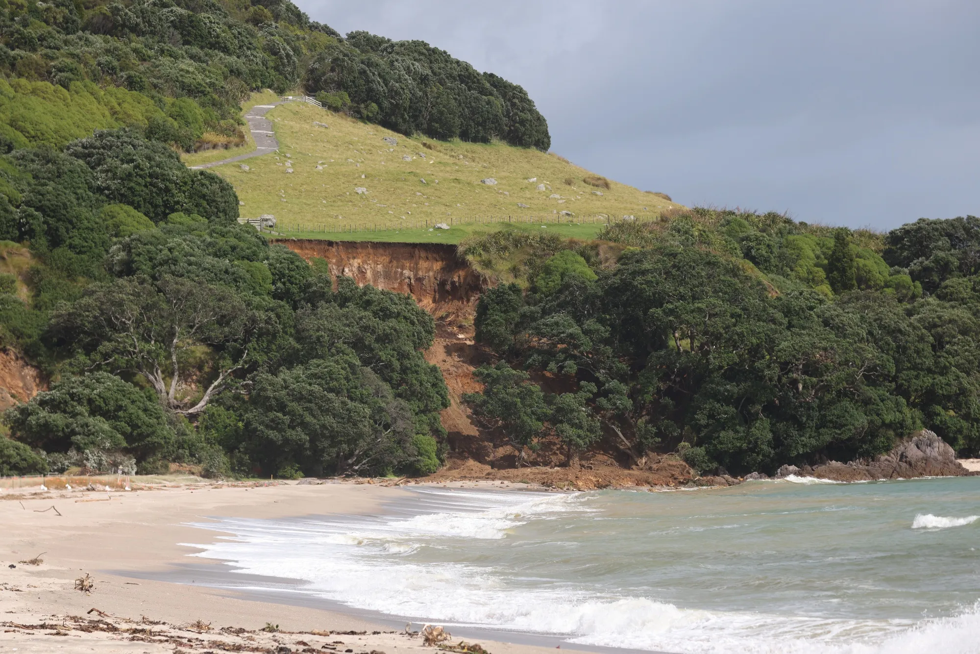 Mount Maunganui following a number of landslides on Jan. 24.