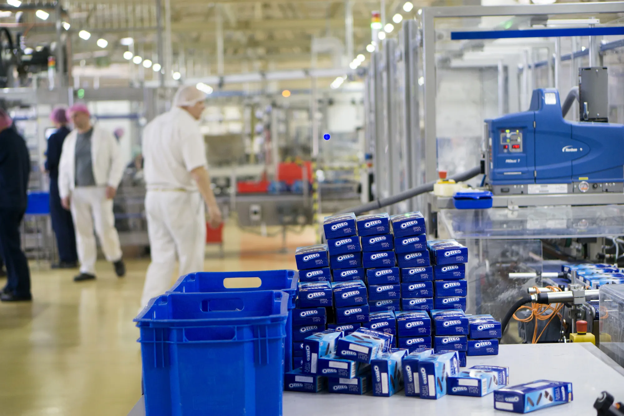 Packets of Oreo at the Trostyanets confectionery plant, operated by Mondelez International Inc., in Trostyanets, Ukraine.
