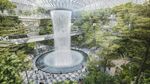 The planned Forest Valley at Singapore's Jewel Changi Airport.
