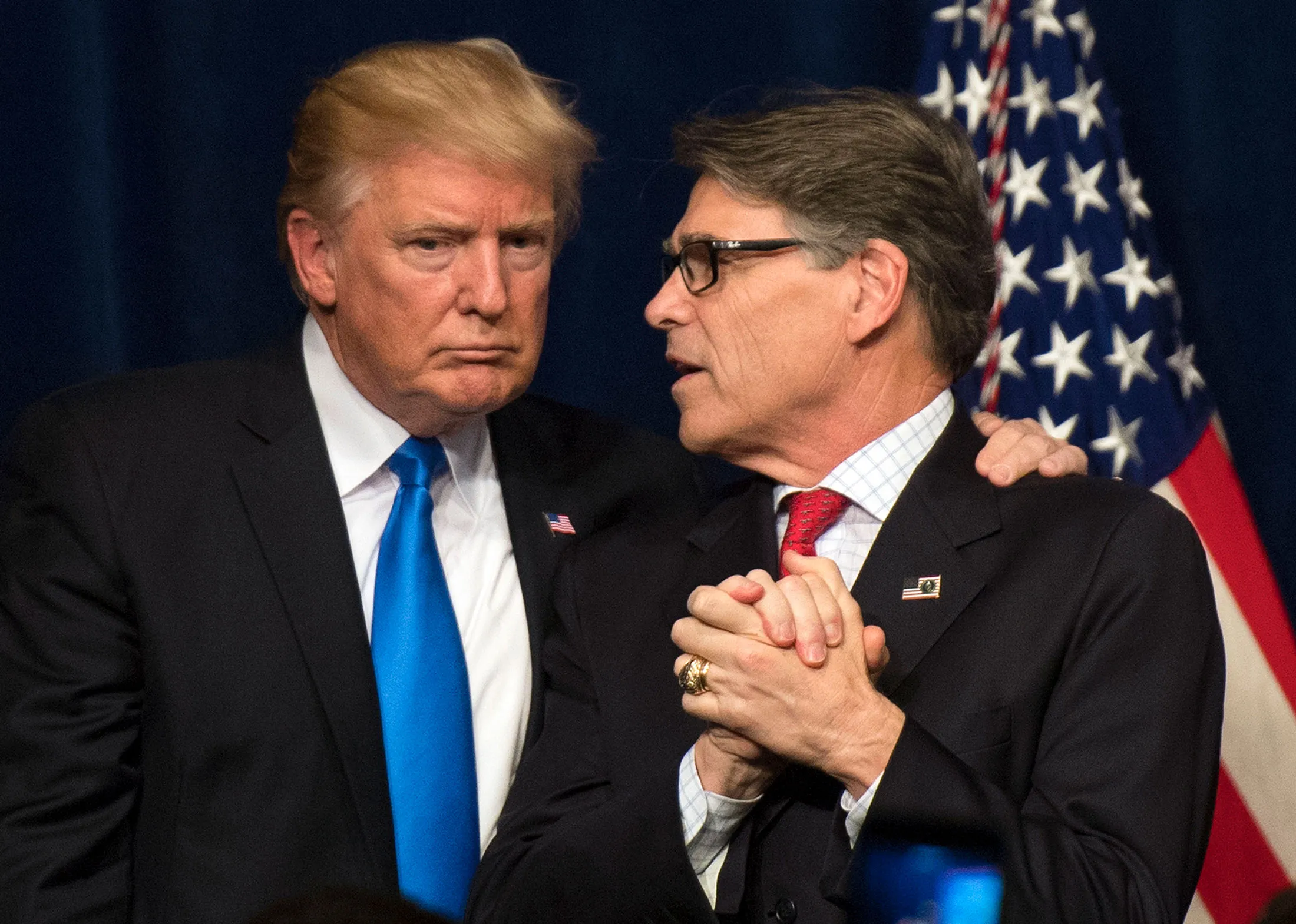 President Donald Trump and Energy Secretary Rick Perry in Washington, D.C., on June 29, 2017.
