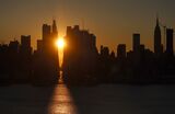 Sunrise in New York City