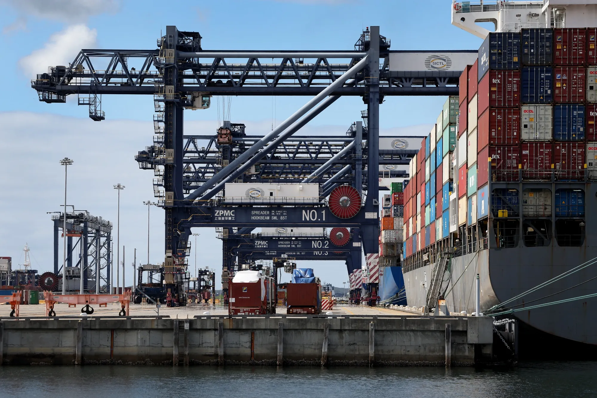 The Port Botany container terminal in Sydney, Australia.