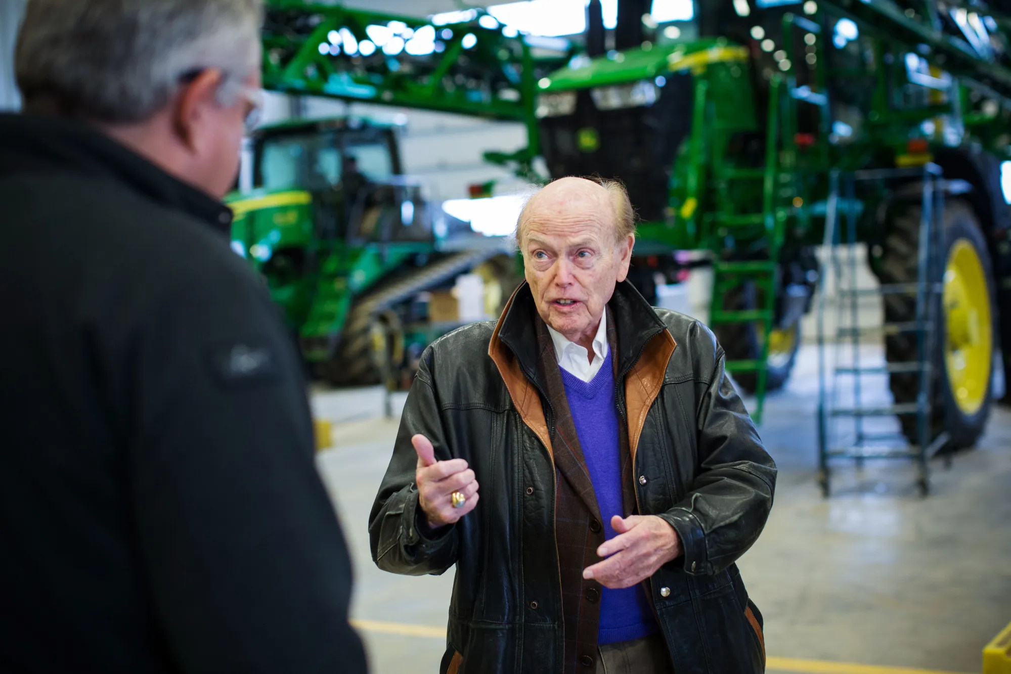 Jim Pattison at a Deere &amp; Co. dealership in Yorkton, Saskatchewan, Canada, on&nbsp;Sept. 18, 2018.&nbsp;