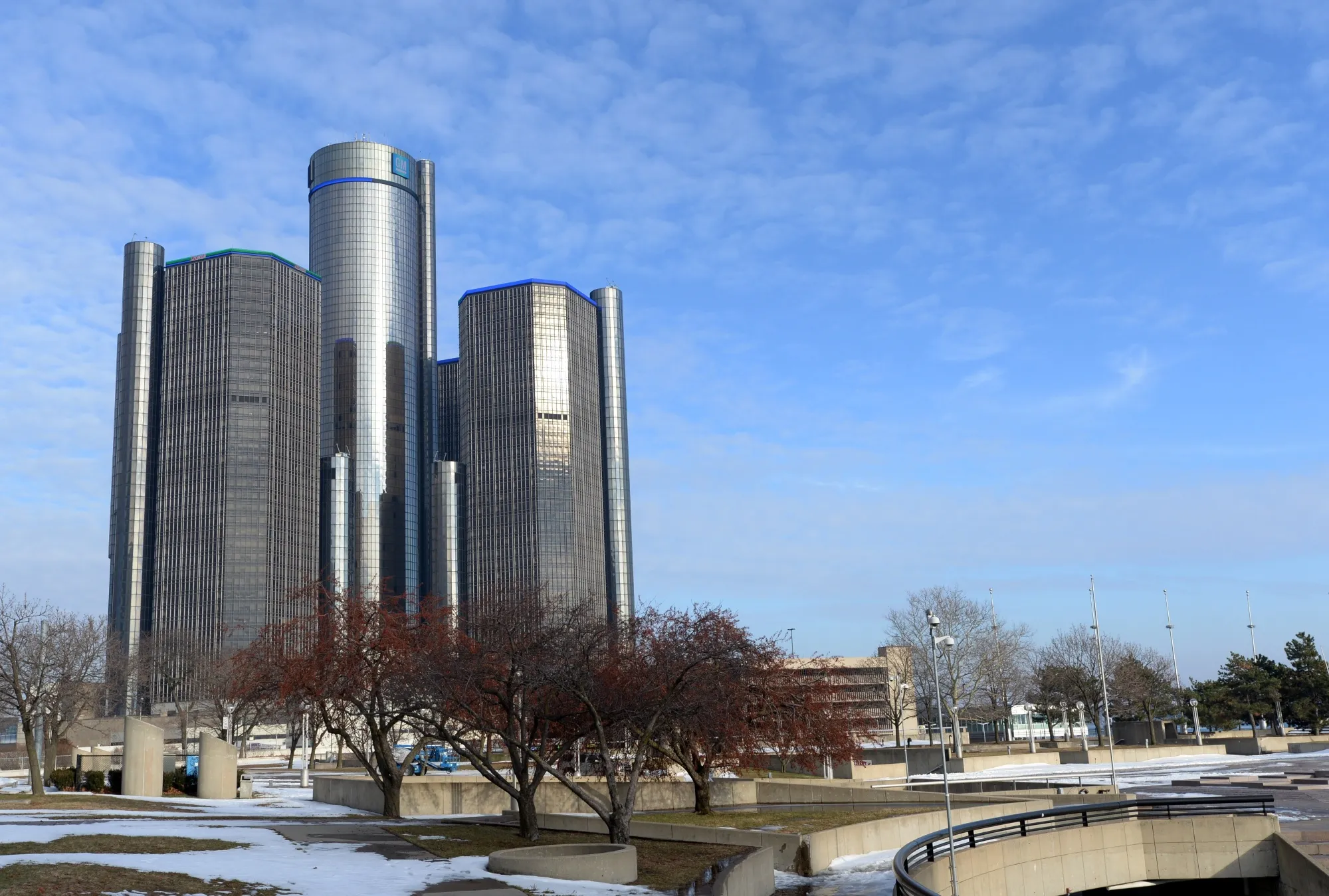 General Motors headquarters in the Renaissance Center&nbsp;in Detroit.