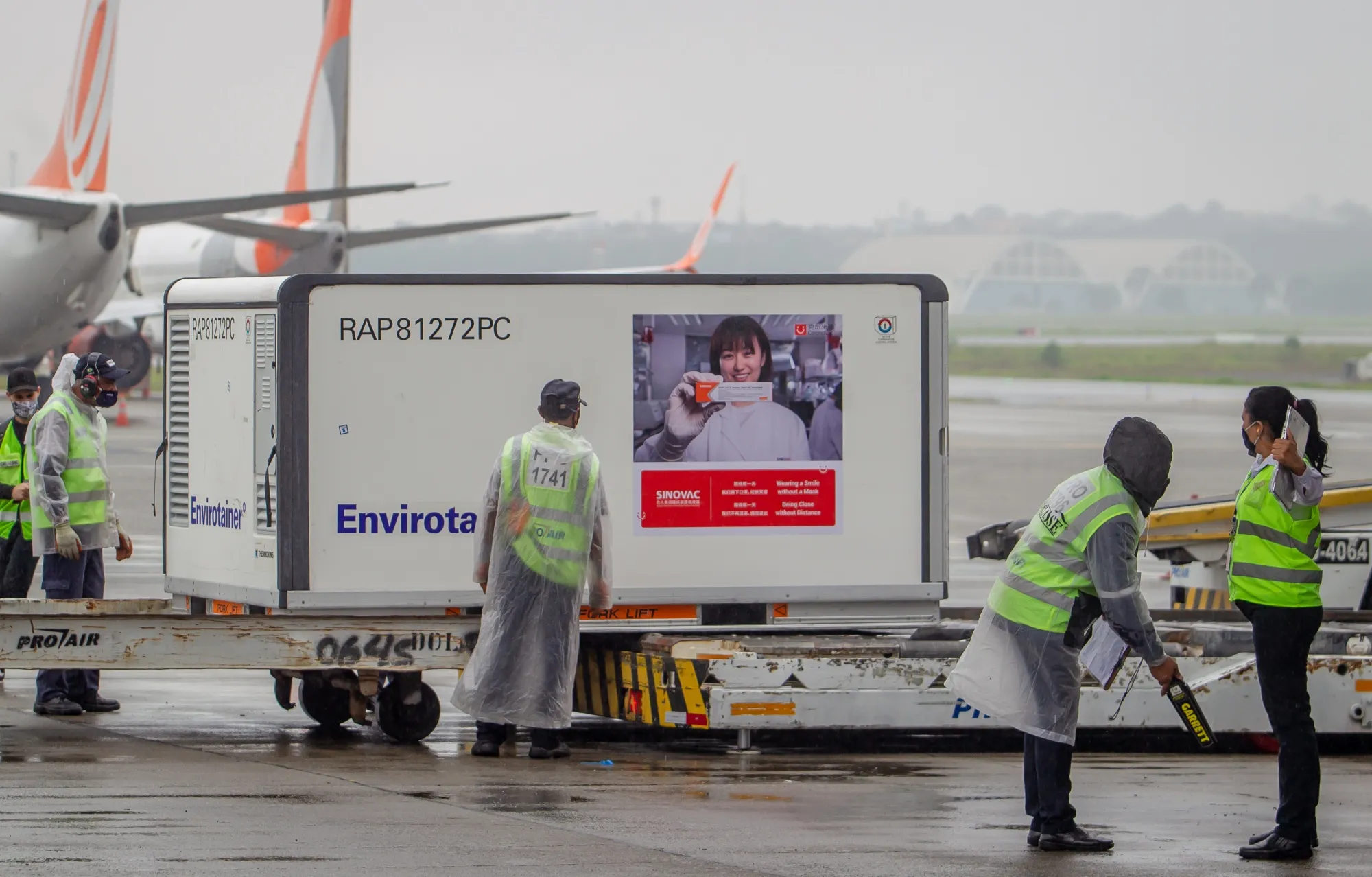 Shipment Of Sinovac Biotech's Coronavirus Vaccines Arrive In Brazil