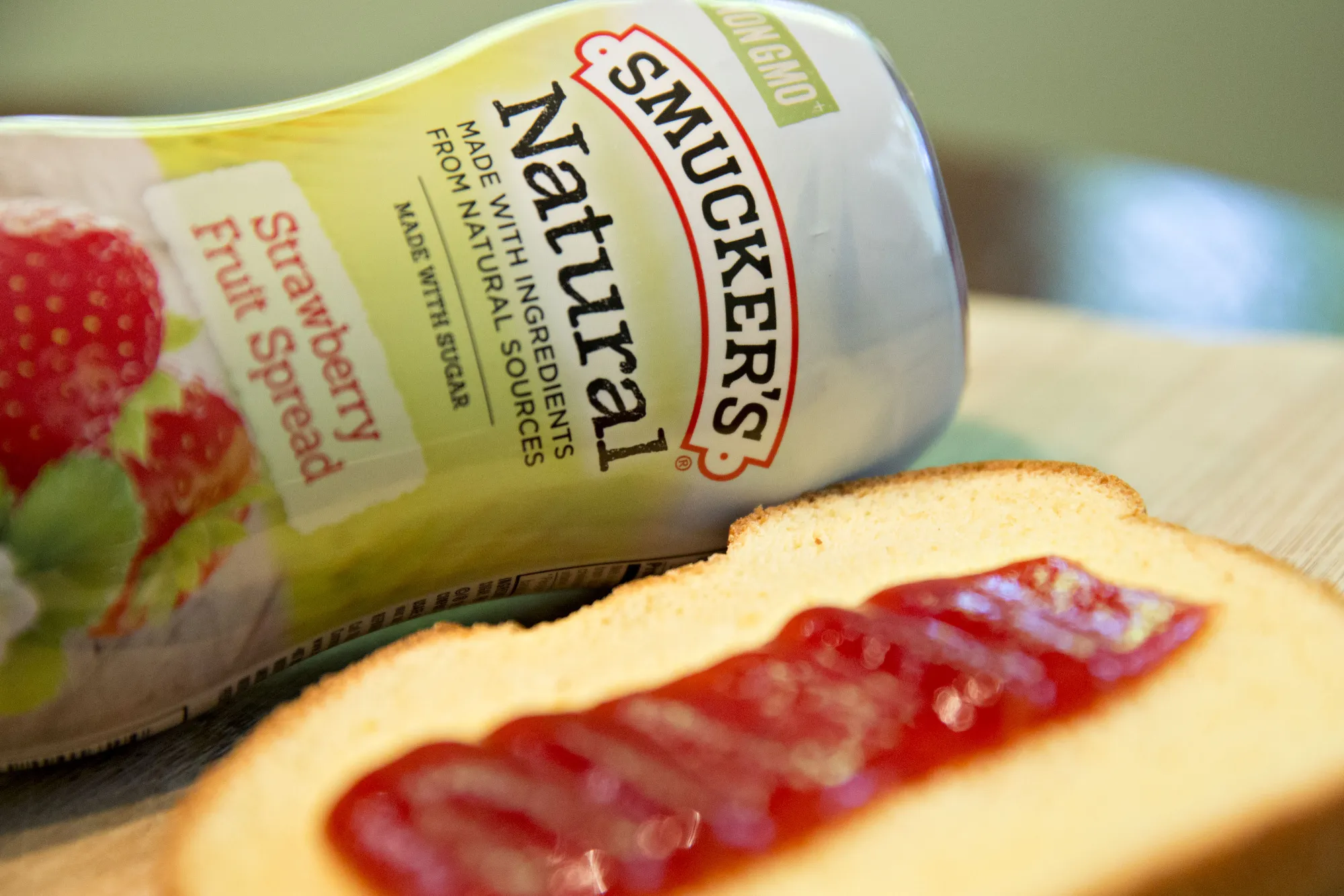 Smucker's Natural brand strawberry fruit spread.