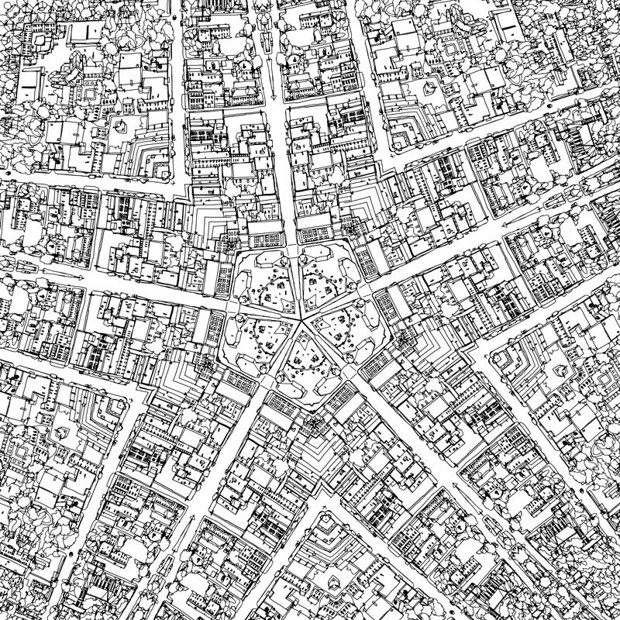 Fantastic Cities: A Coloring Book of Amazing Places Real and Imagined  (Adult Coloring Books, City Coloring Books, Coloring Books for Adults)