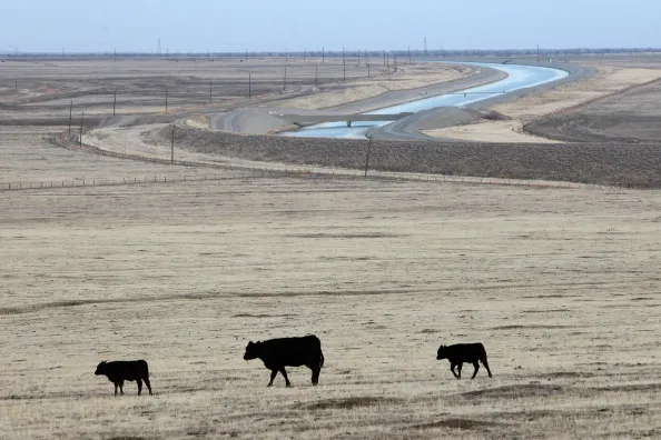 California's Central Valley...parched.
