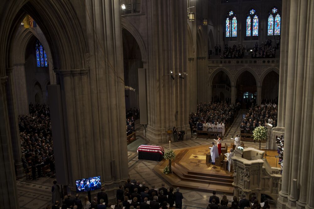 Mccain Eulogized By Rivals As Representing America At Its Best