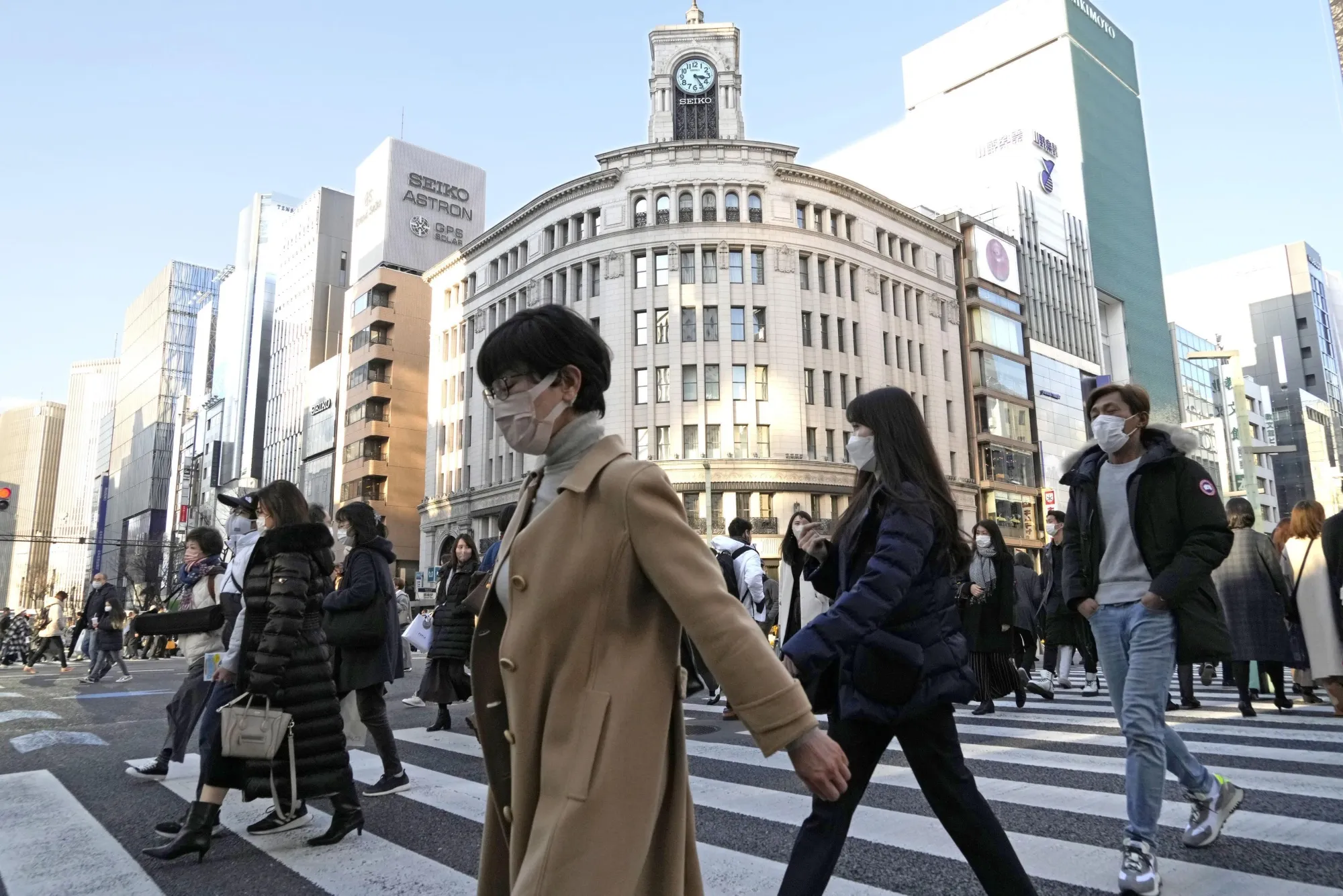 Tokyo's Ginza area on Jan. 16.