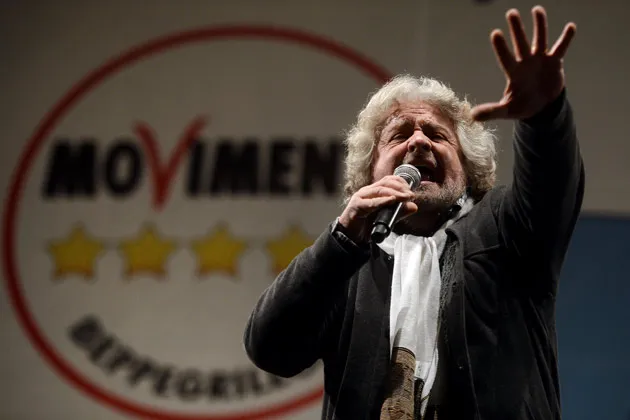 Italy's distinguished comedian, Grillo