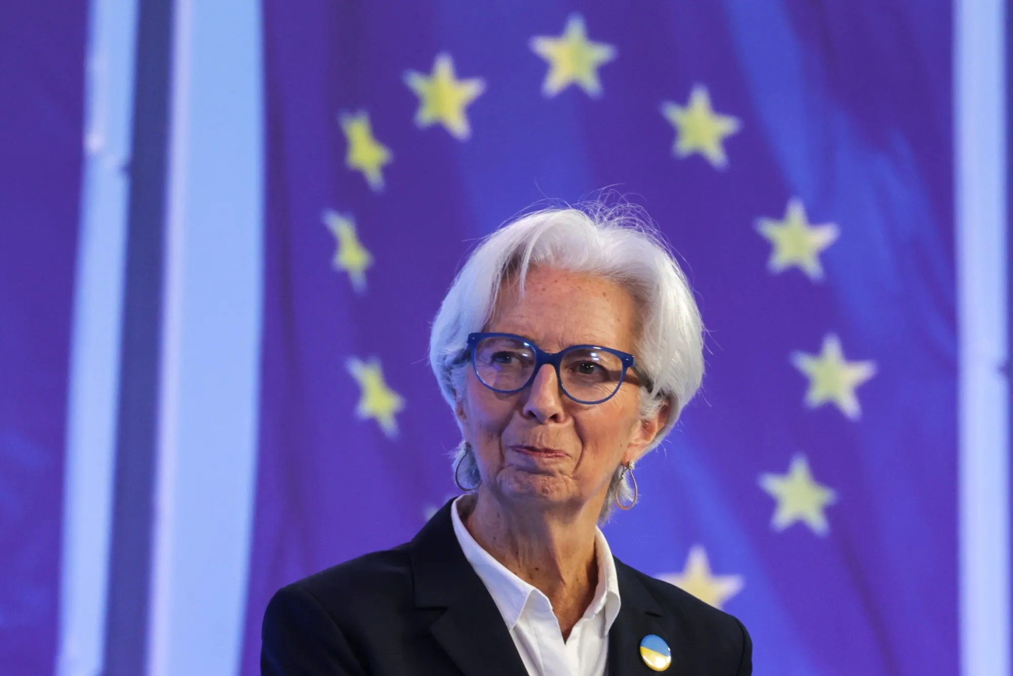 Christine Lagarde, president of the European Central Bank (ECB), during a news conference in Frankfurt, Germany, on Thursday, March 10, 2022.&nbsp;