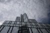 EDITORS NOTE: Image was created using a variable planed lens. The Deutsche Bank AG twin tower headquarters stand in Frankfurt, Germany, on Monday, July 1, 2019. Following the collapse of merger talks between Deutsche Bank and Commerzbank, German Finance Minister Olaf Scholz changed his message from supporting a national champion to backing a cross-border merger.