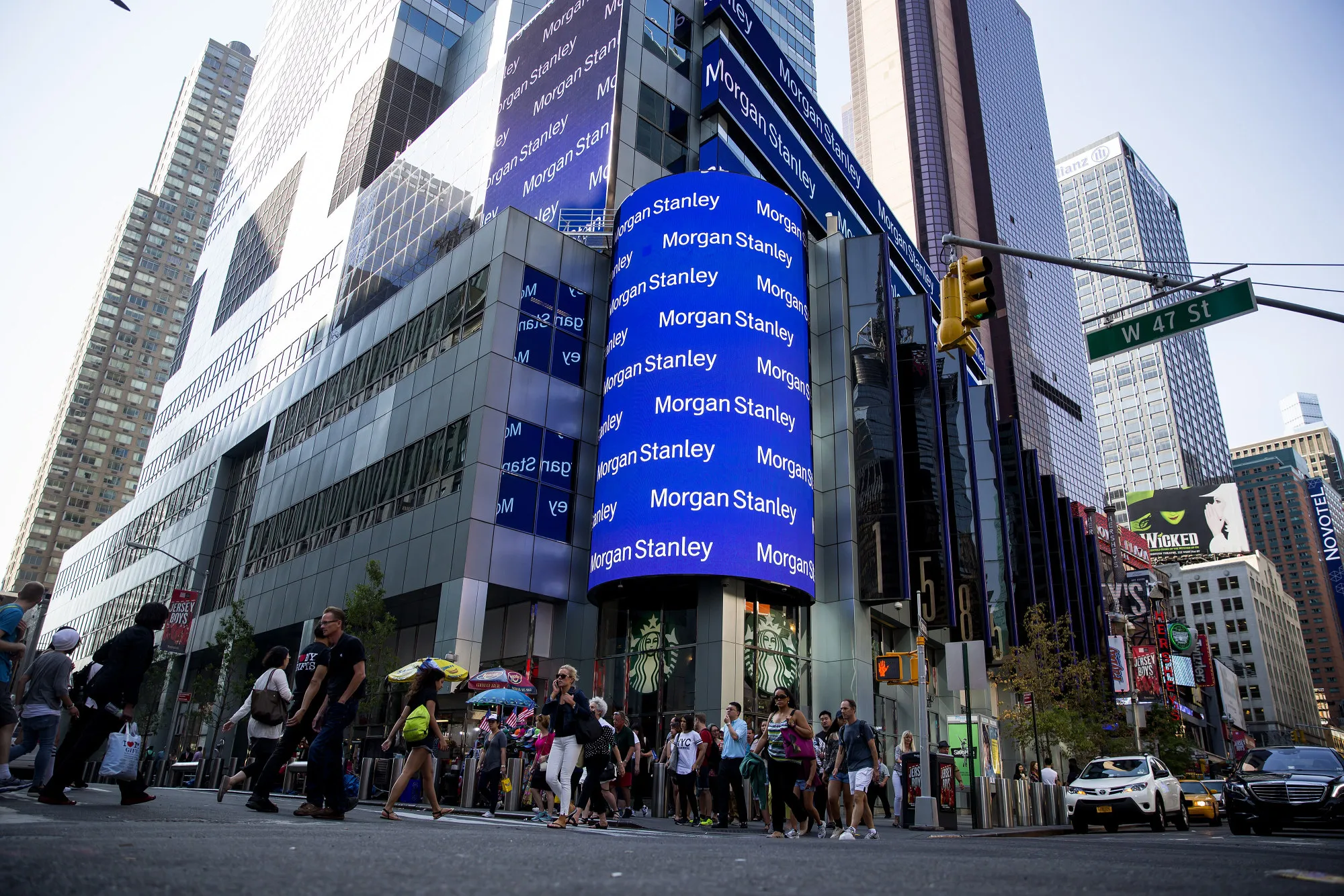 Views Of Morgan Stanley Headquarters Ahead Of Earnings Figures