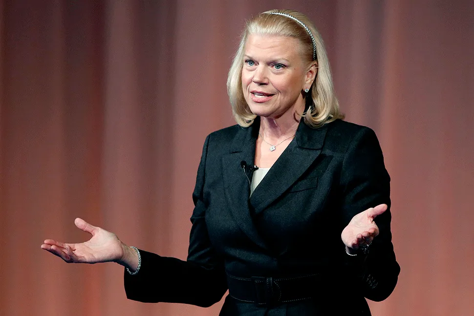Virginia "Ginni" Rometty, CEO of IBM, at the 16th Nikkei Global Management Forum 2014 in Tokyo on Nov. 11, 2014.
