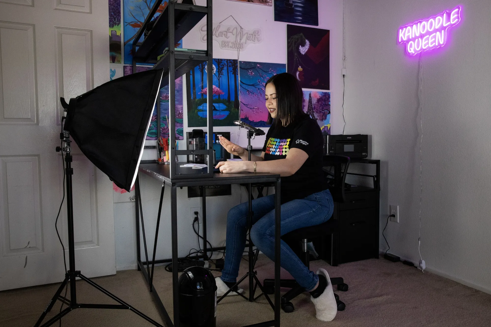 Arlene Resendiz, an influencer known as the Kanoodle Queen, livestreams herself playing the popular puzzle game on TikTok and earns commissions on sales tied to her promotions.