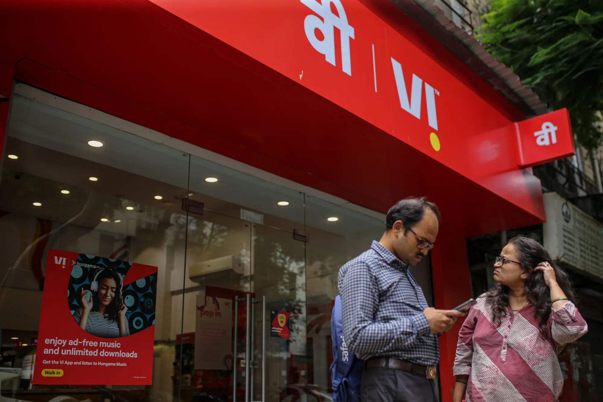 A Vodafone Idea Ltd. store in Mumbai, India.