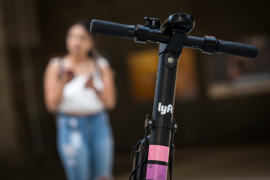 A Lyft scooter on the streets of Oakland in July. The company is vying for market space with many other companies, but the scooter herd is thinning.
