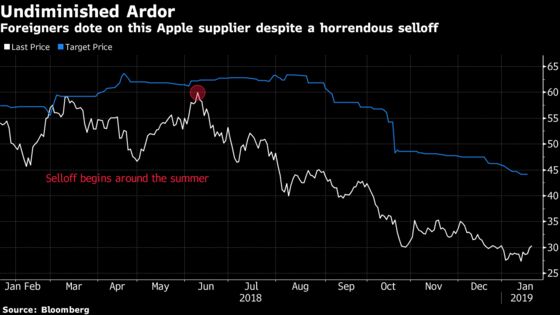 Apple Supplier Loses Half Its Value But Foreign Funds Just Won't Sell