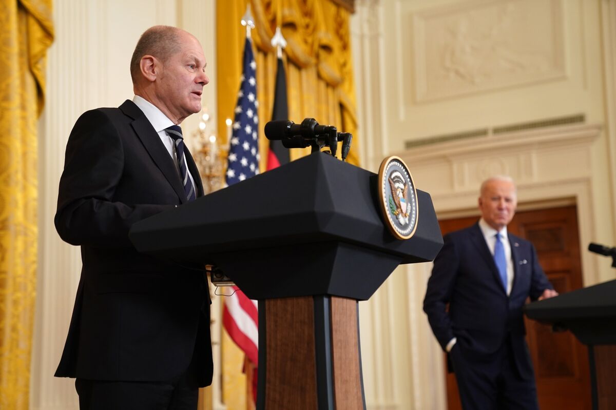 President Biden Hosts German Chancellor Olaf Scholz At White House
