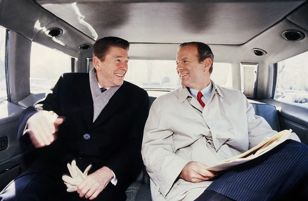 James Baker with Reagan in 1981.
