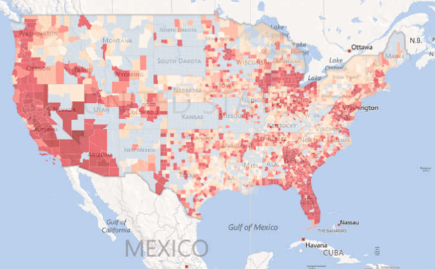 A Fresh Look at Where Americans Are Underwater - Bloomberg