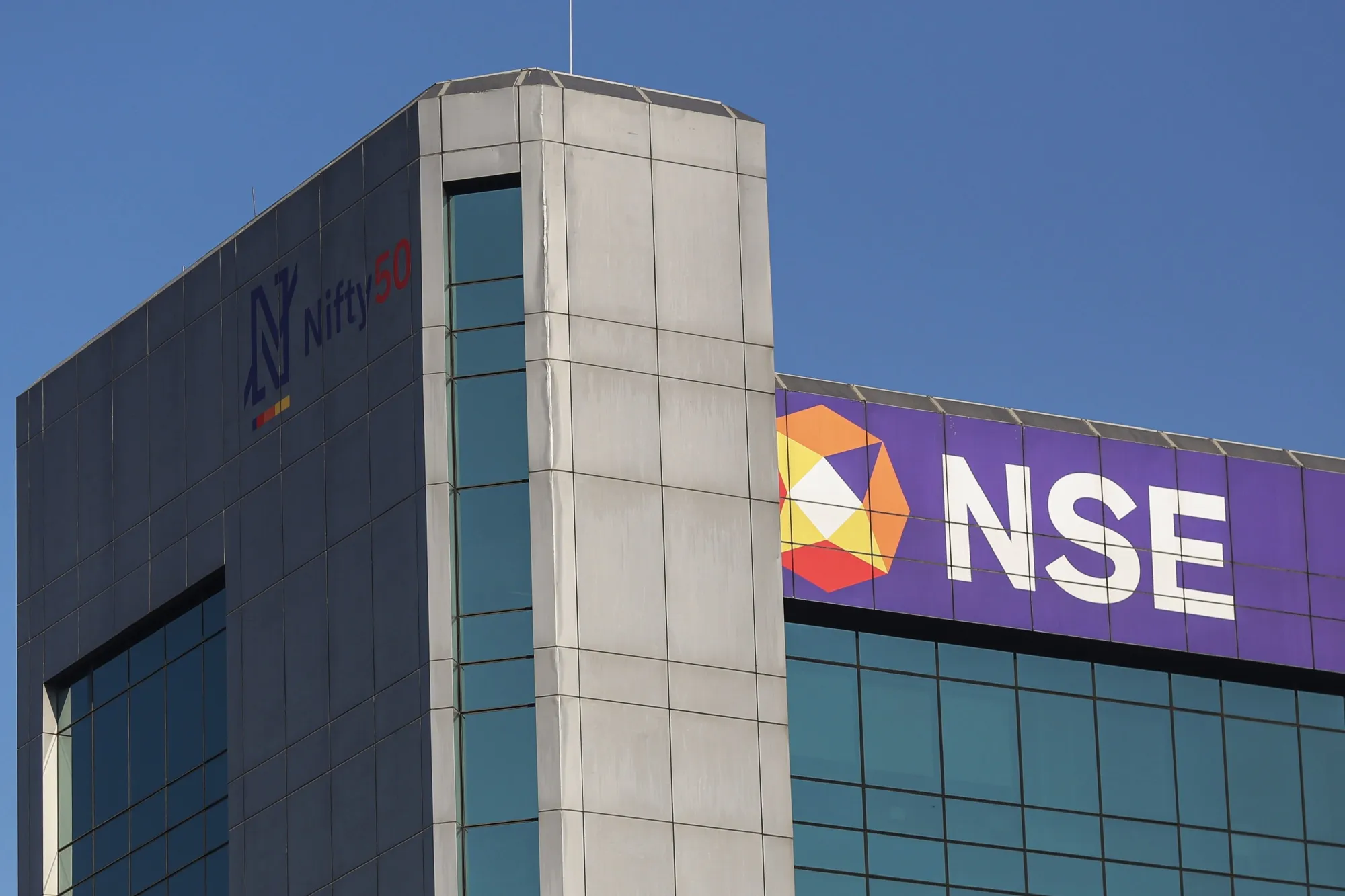 The National Stock Exchange (NSE) building in Mumbai, India.