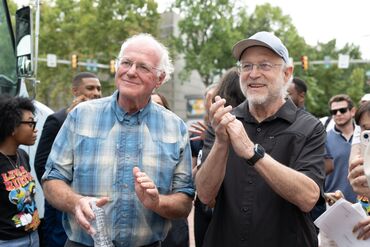MoveOn's Scoop the Vote Truck Tour Kickoff in Philadelphia, PA with Ben and Jerry