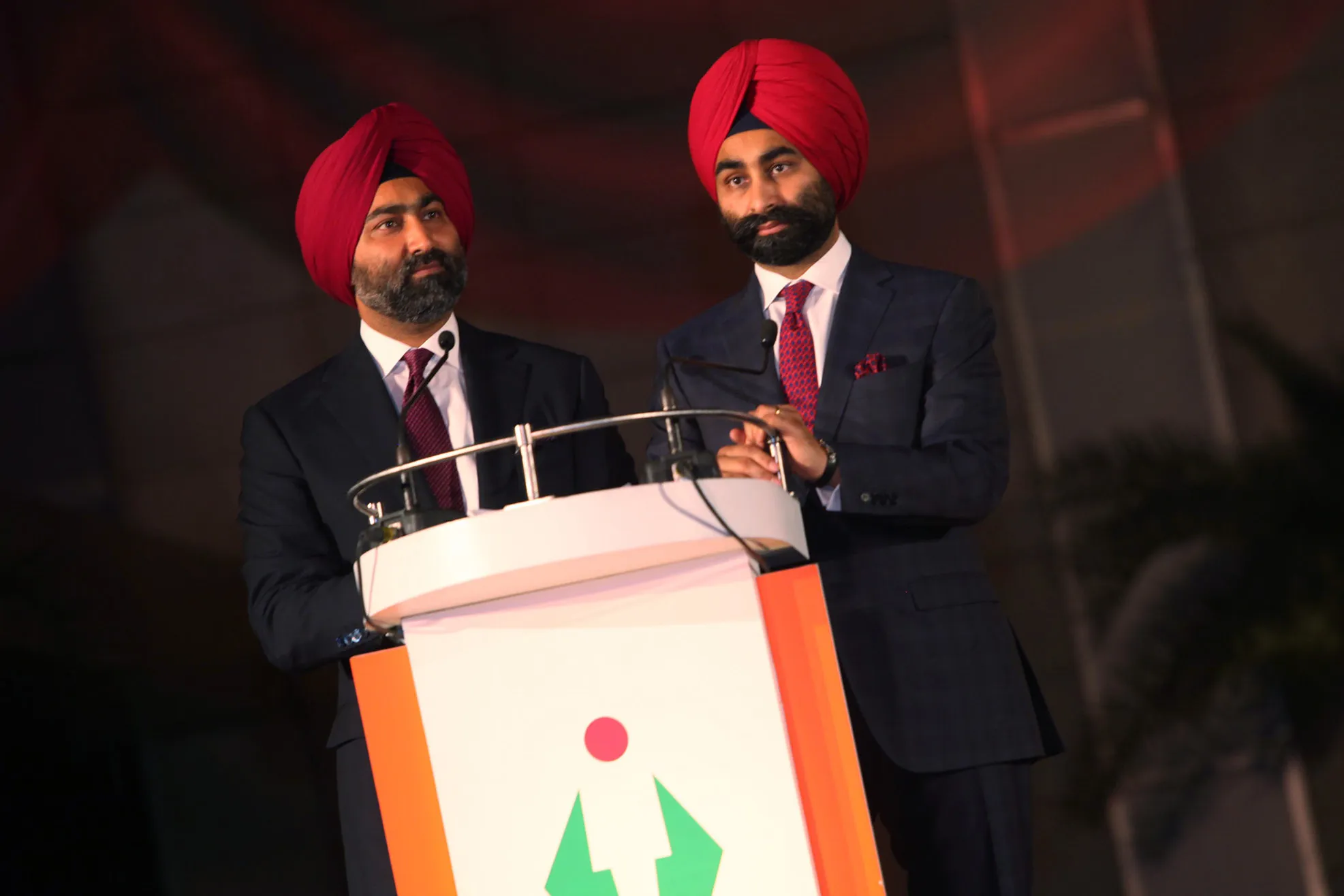Malvinder Singh, left, and Shivinder Singh in 2013.