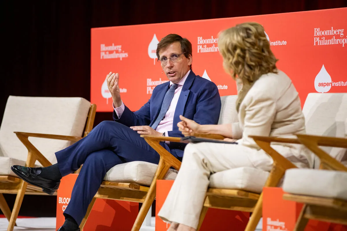 The opening plenary of Bloomberg Philanthropies’ CityLab, Tuesday, April 28, 2006 in Madrid, Spain.