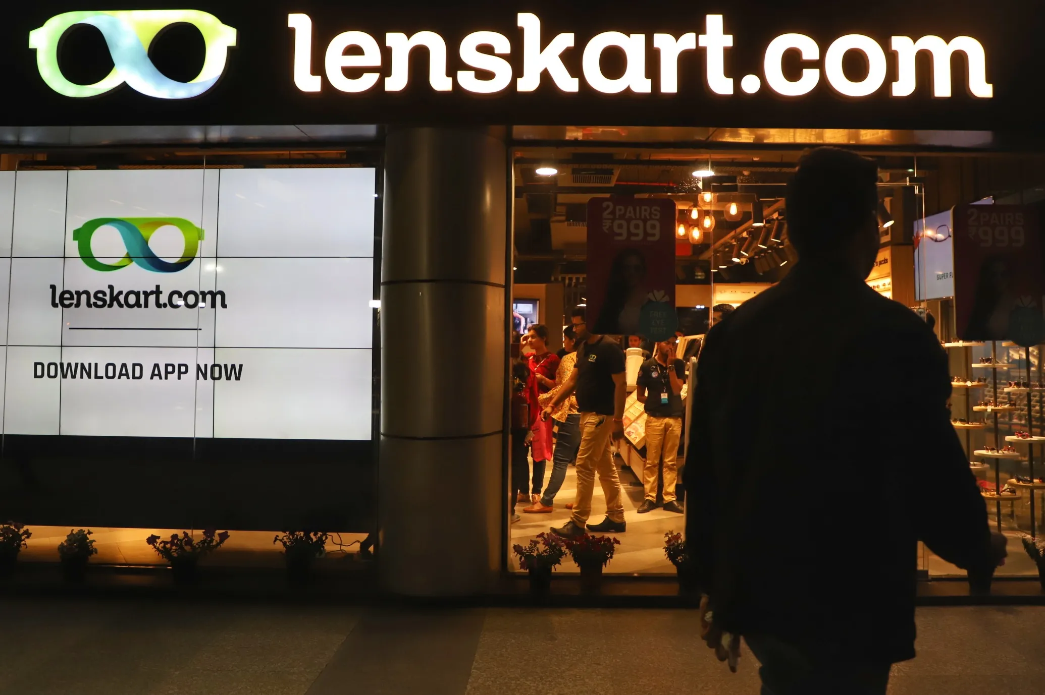A Lenskart showroom in Gurugram in India. 