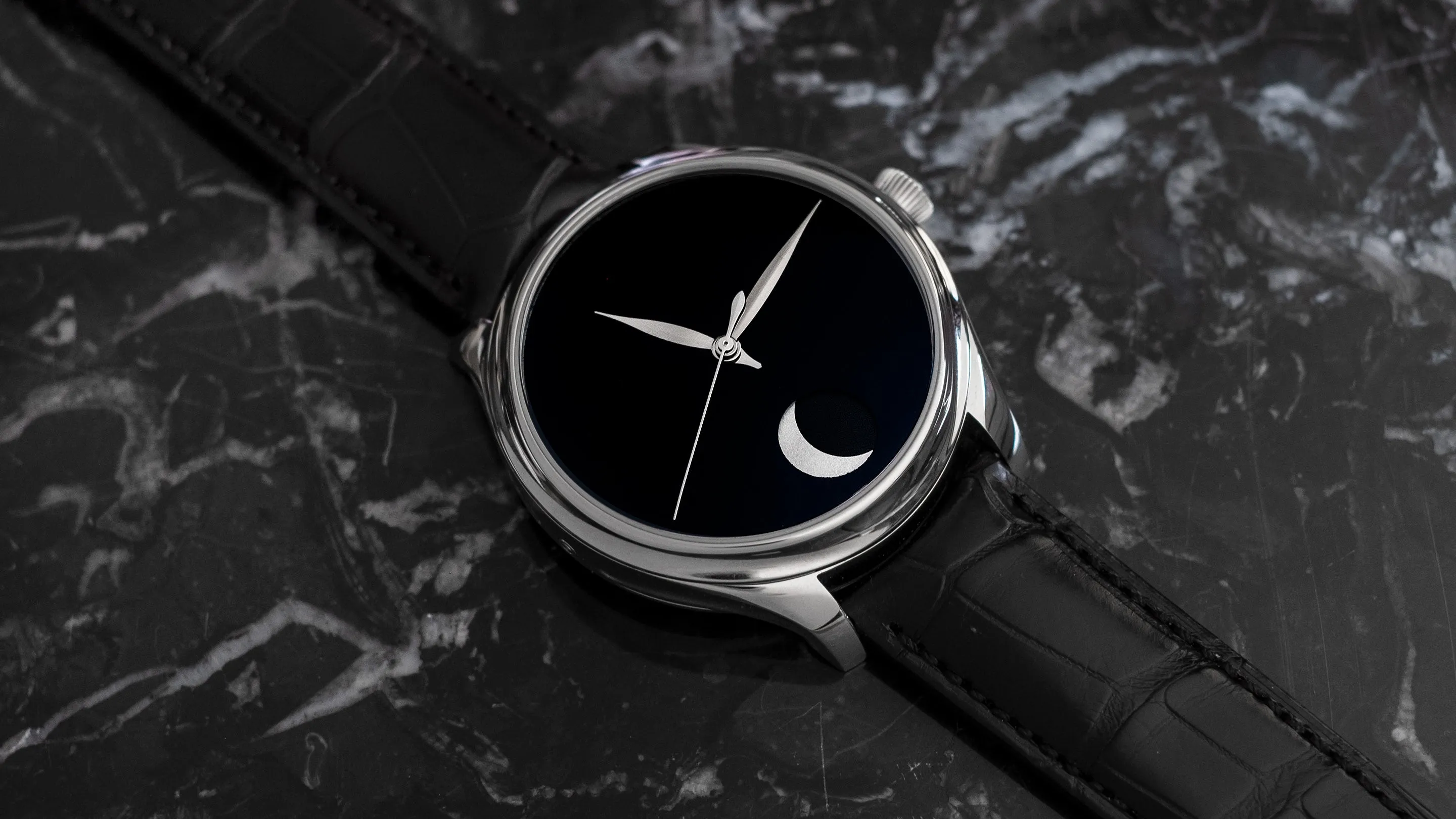 H. Moser Endeavour Perpetual Moon Concept With Vantablack Dial
