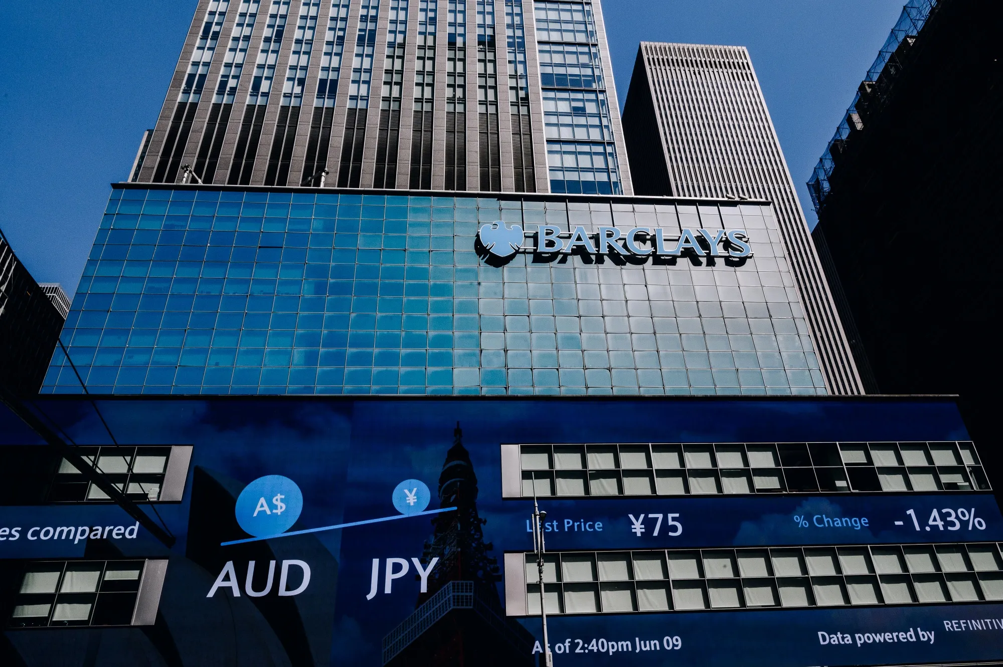 バークレイズ、ＮＹハドソンヤードに関心と関係者－米国本社移転先 - Bloomberg